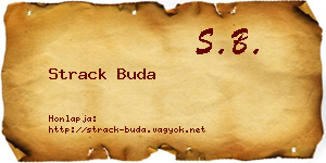 Strack Buda névjegykártya